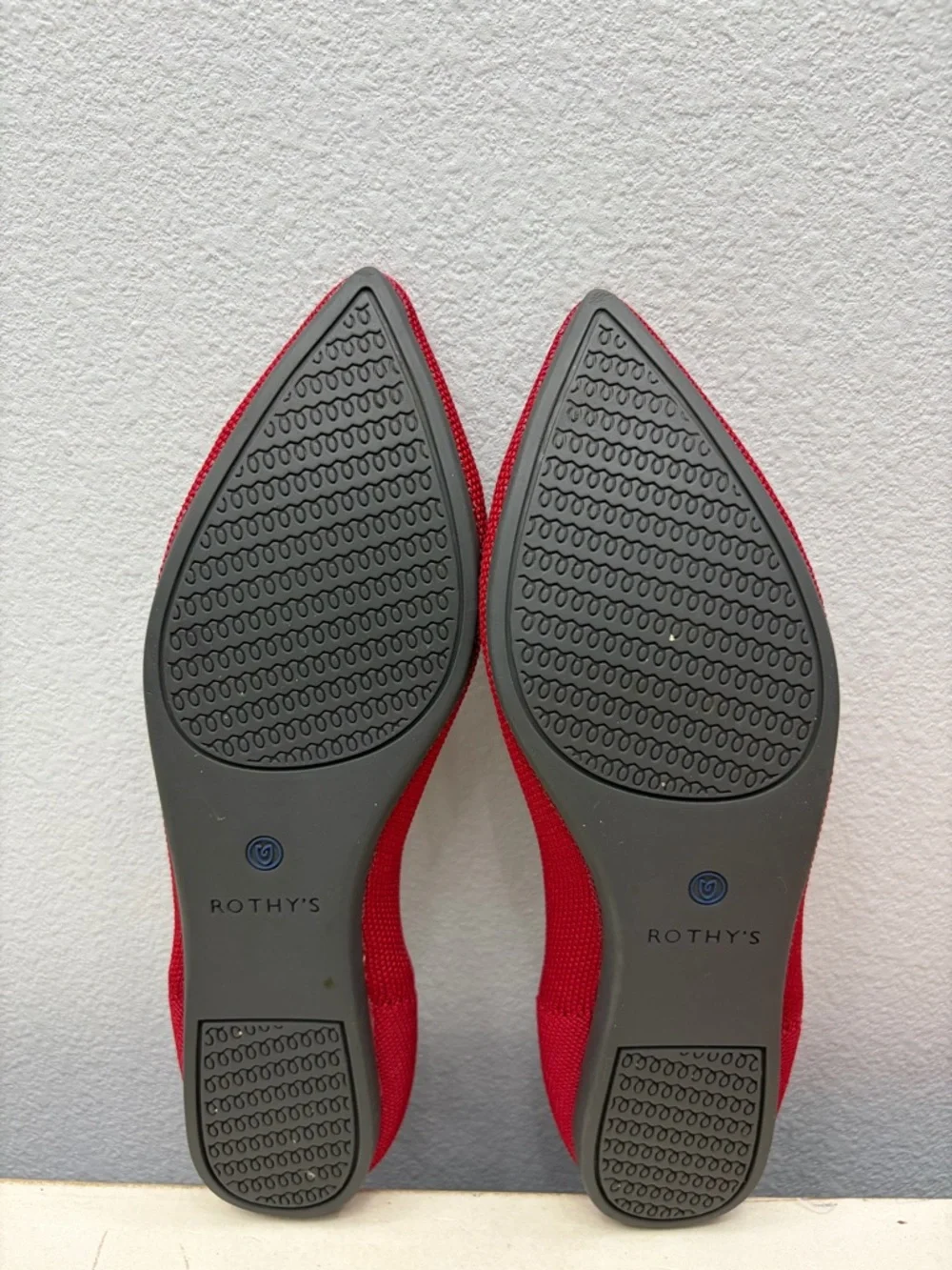 Rothy’s Red Pointed Flats Size 8.5
